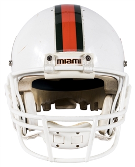 2003 Kelly Jennings Game Used University of Miami Fiesta Bowl Helmet